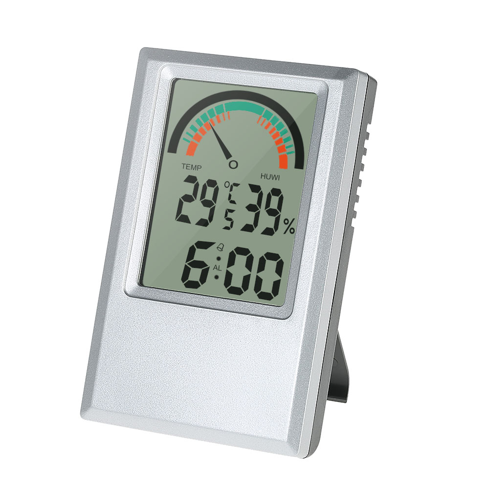 Digitales HygrometerThermometer mit Uhr Kaufen auf Ricardo